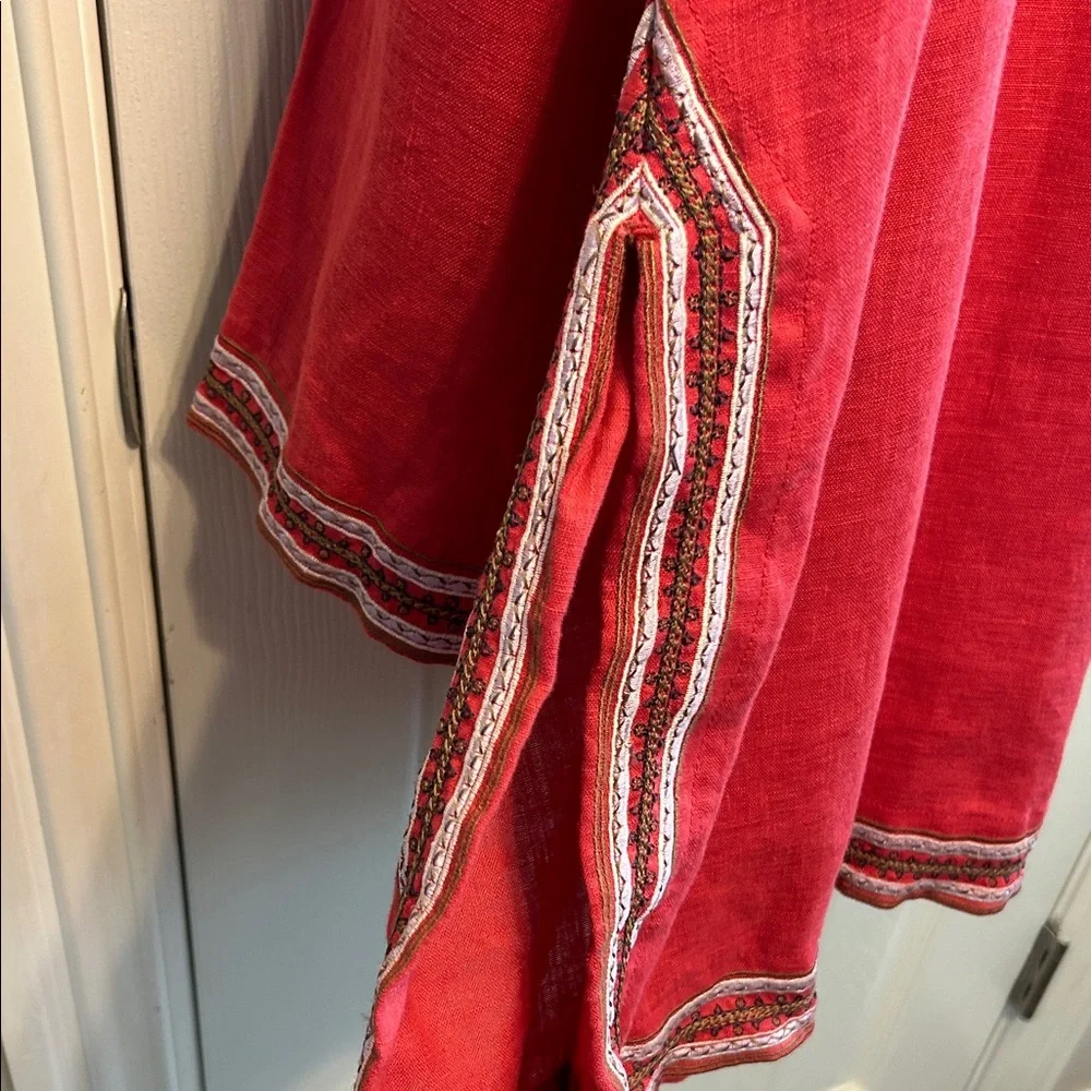 Vintage Embroidered Red Shirt - Picture 4 of 9